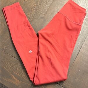 Like New Lululemon Wunder Train High-Rise Tight 28” Size 2 Vintage Rose